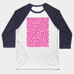 Leopard pattern design in pink color Baseball T-Shirt